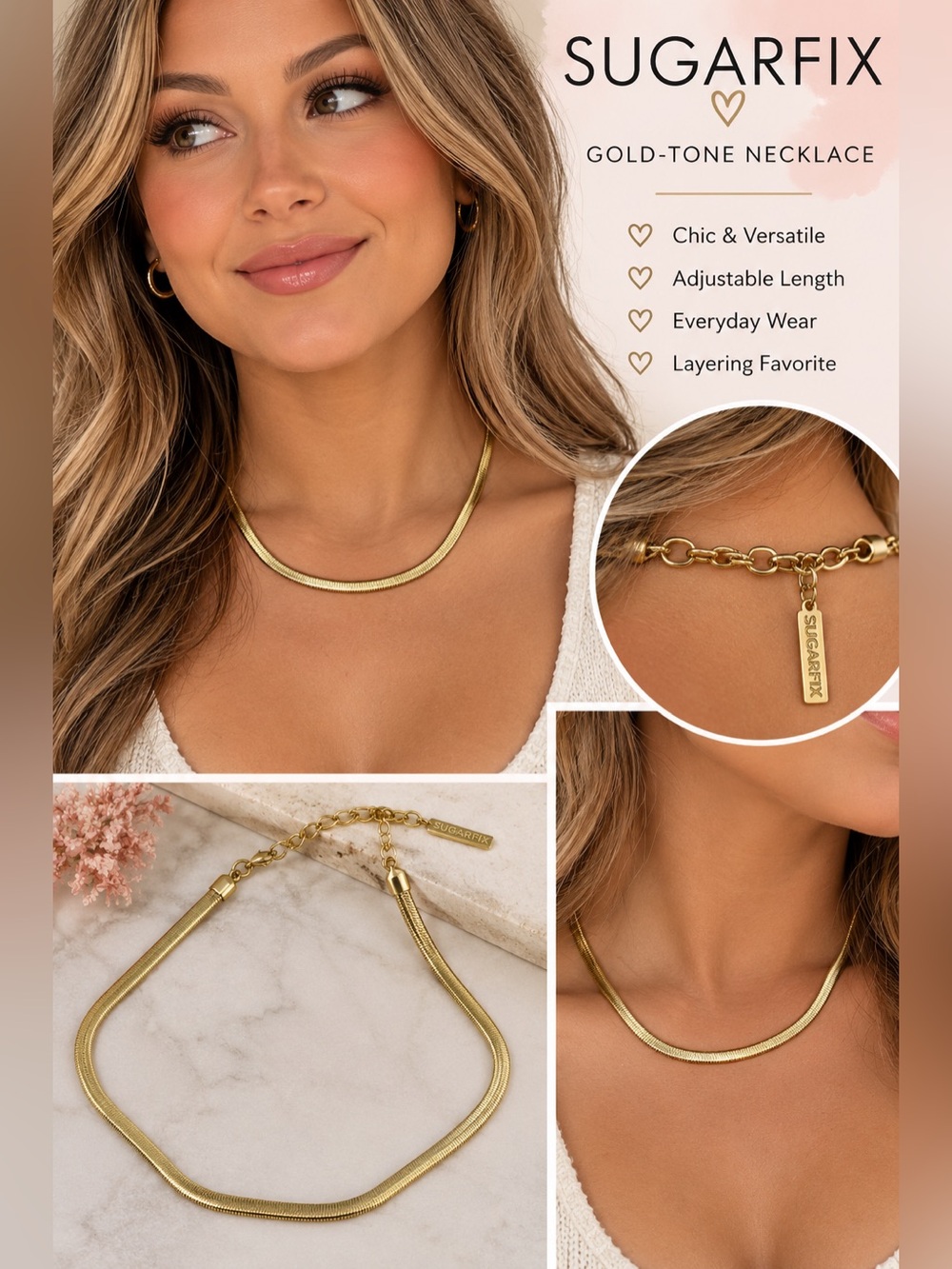 Chic Gold-Tone Necklace